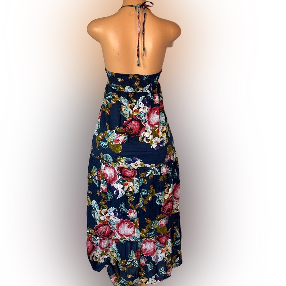 Forever 21 Navy Floral Maxi Dress - Picture 5 of 5